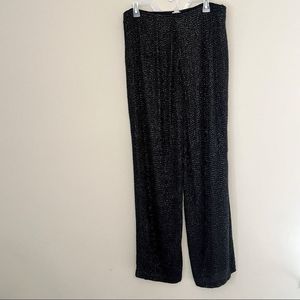 Anthropologie Hoss Intropia Hand Embroidered Fully Beaded Sequin Pants Size 12